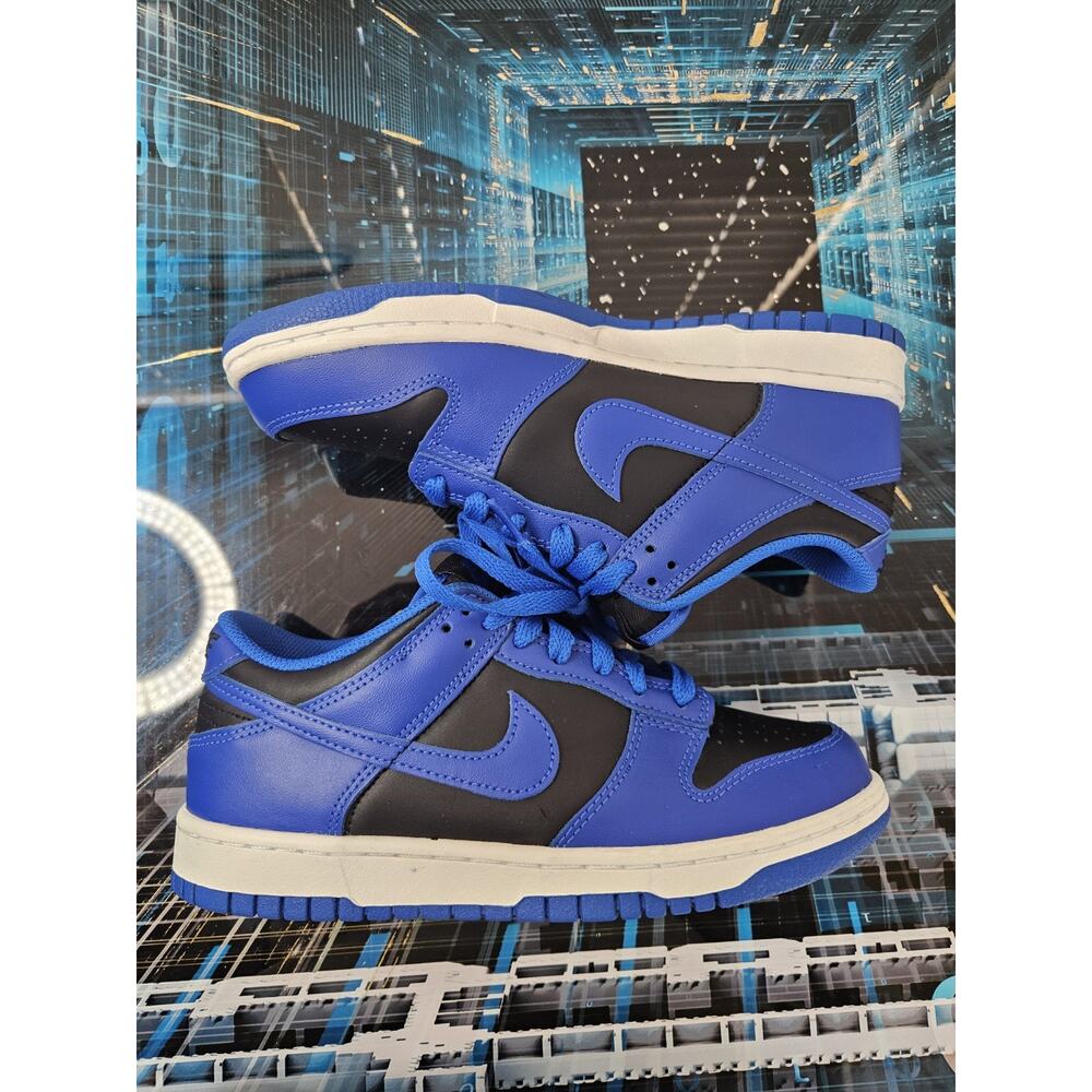 Nike Dunk Low GS Size 6Y, Royal Blue Black Hyper Cobalt CW1590-001 - Picture 2 of 8